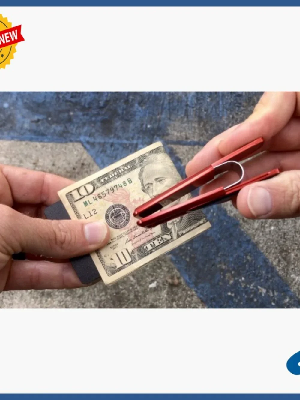 Carbon Fiber Money Clip, Minimalist Wallet Alternative, Card Holder